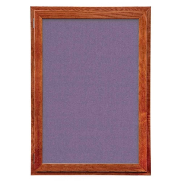 Outdoor Enclosed Combo Board, 72"x36", Black Frame/Burgundy & Black